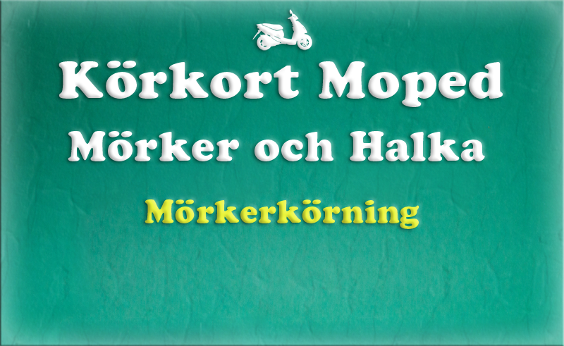 Gratis teoriboken: Mörker och halka / Mörkerkörning