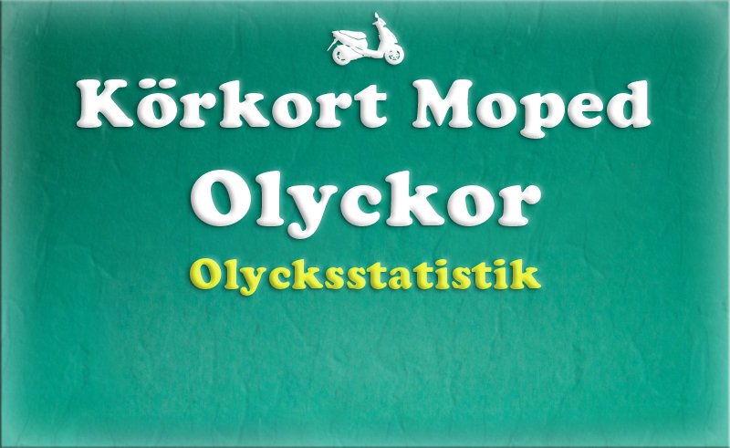 Gratis teoriboken: Olyckor / Olycksstatistik