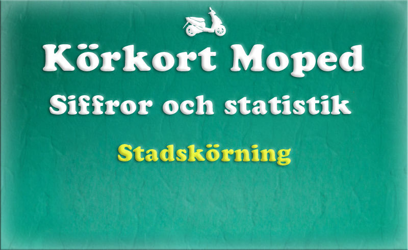 Gratis teoriboken: Siffror och statistik / Stadskörning