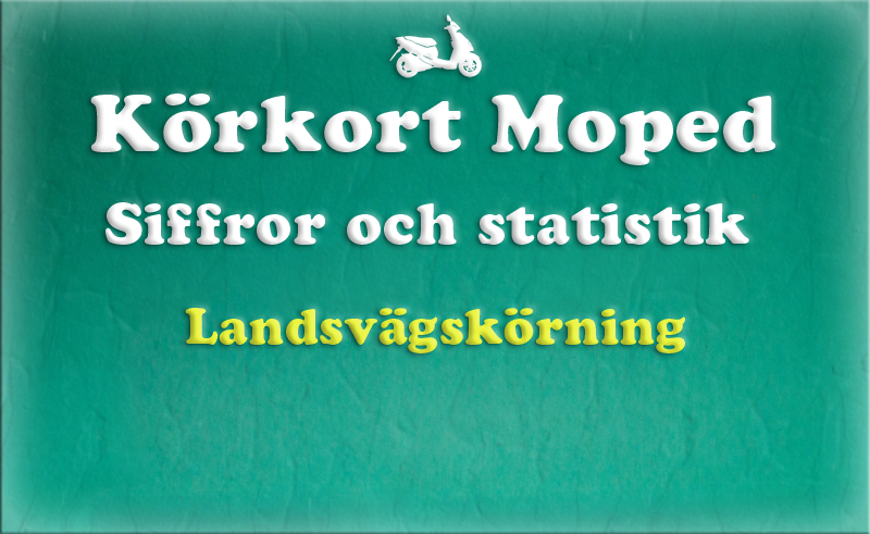 Gratis teoriboken: Siffror och statistik / Landsvägskörning