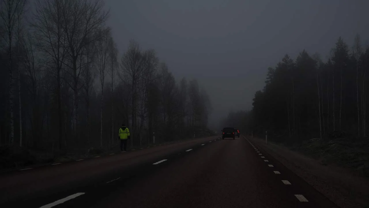 Köra på landsväg – Avstånd framåt