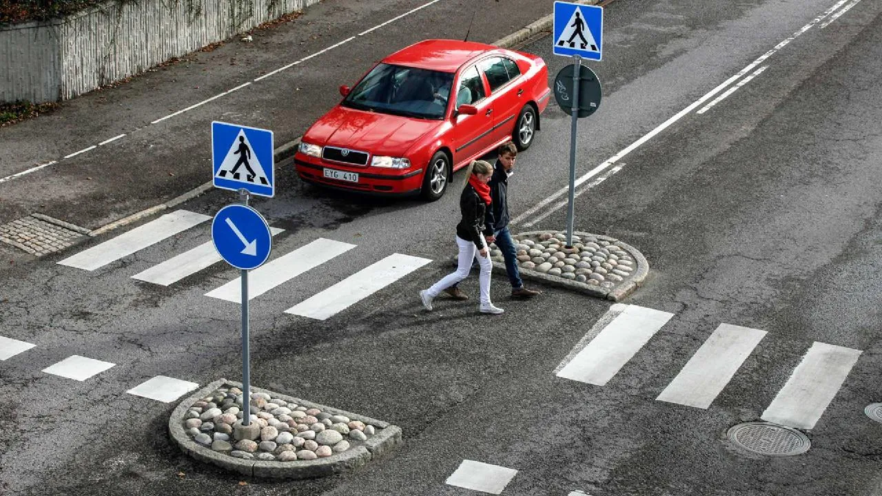 Oskyddade trafikanter – Fotgängare