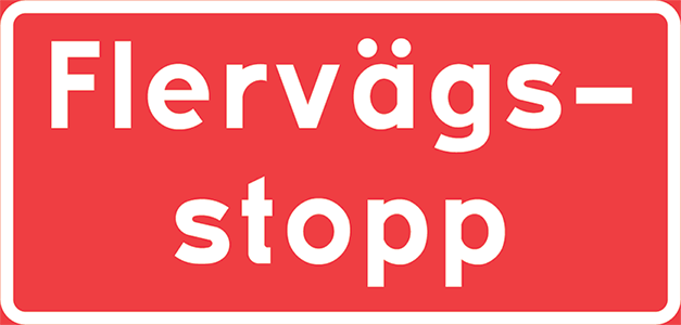 Väjningsregler – Flervägsväjning och flervägsstopp