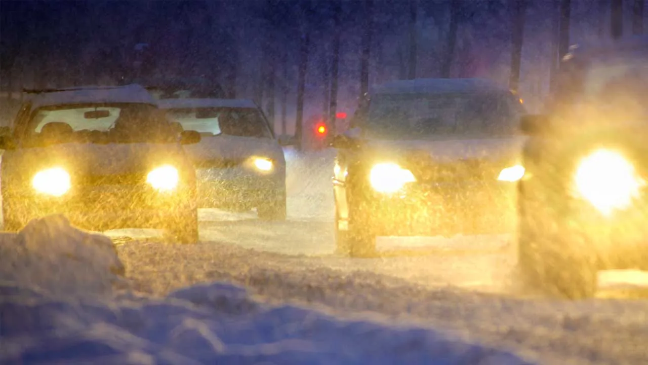 Vinter- och halkkörning – Polerad snö
